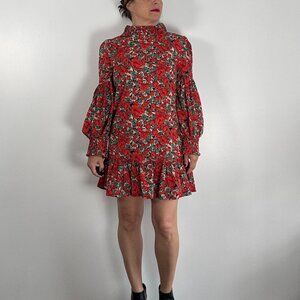 Pre-Loved WOMANCE Long Sleeve Floral Mini Dress - Size S
